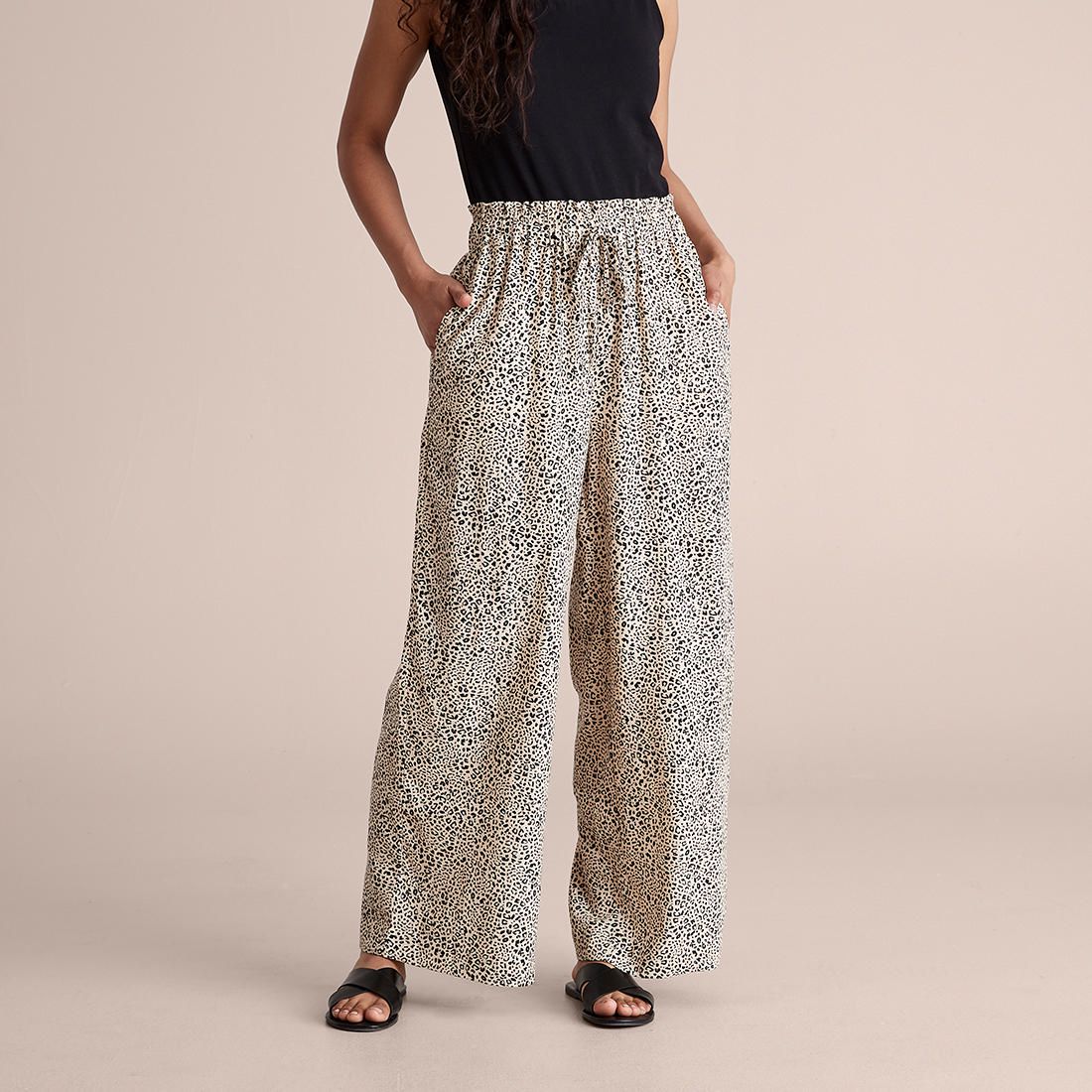 Linen Blend Palazzo Pant | Target Australia