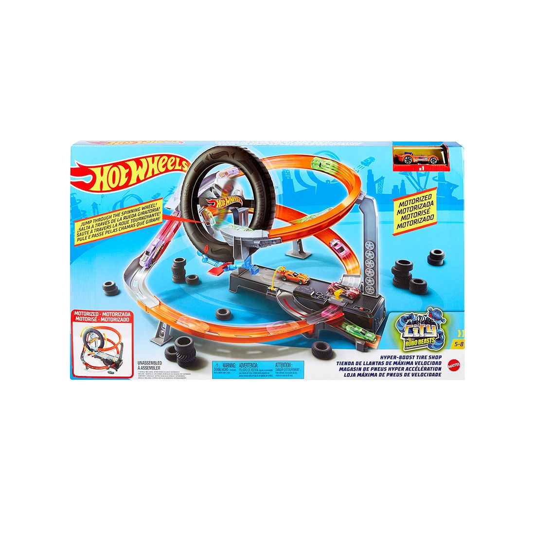 Hot Wheels Hyper-Boost Tire Shop 