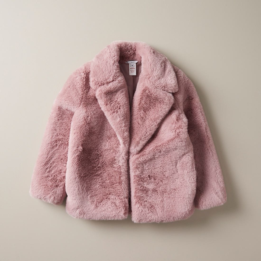 furry pink coat