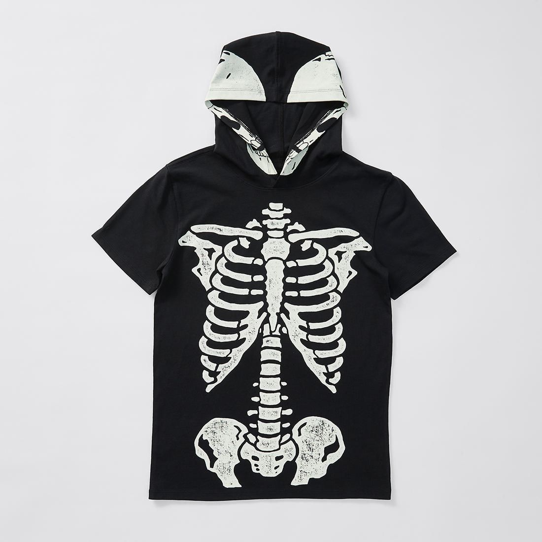 Halloween Glow in The Dark Hooded T 