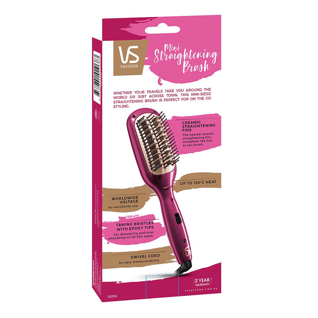 target hair straightener brush
