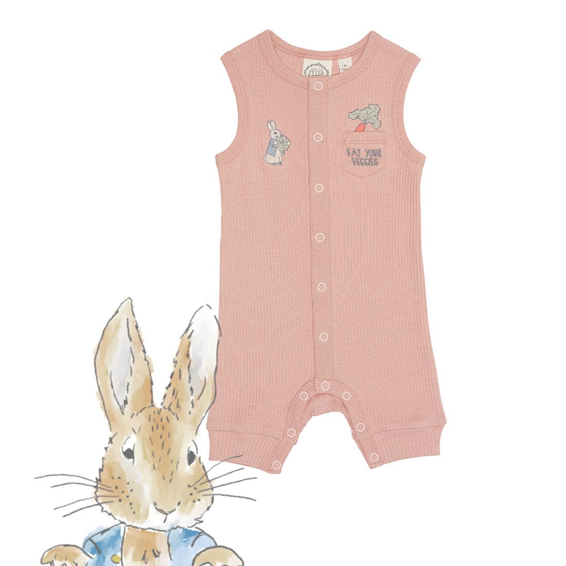 peter rabbit baby romper