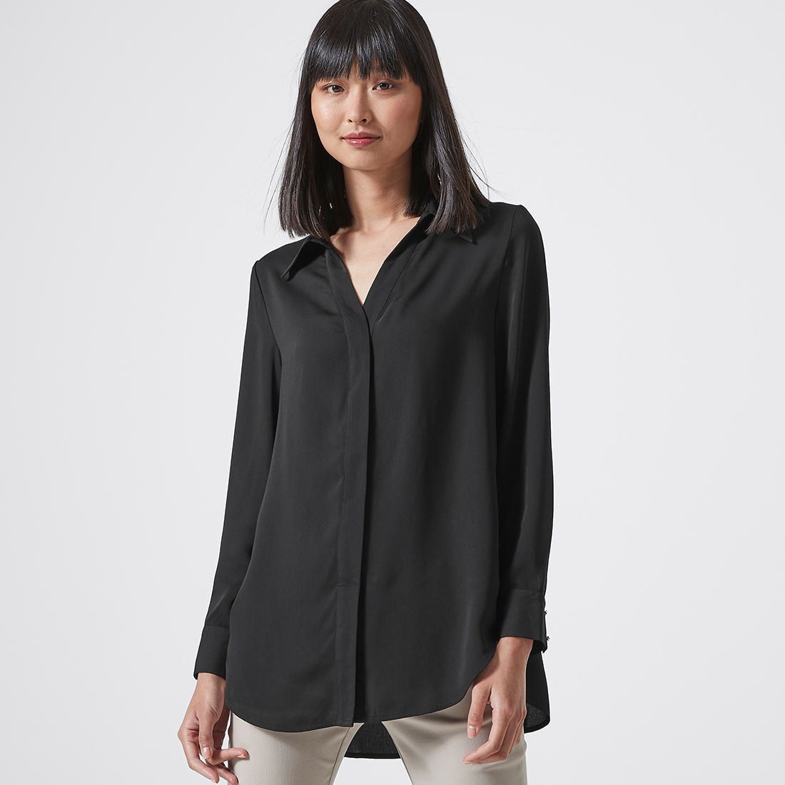 black button up shirt womens target