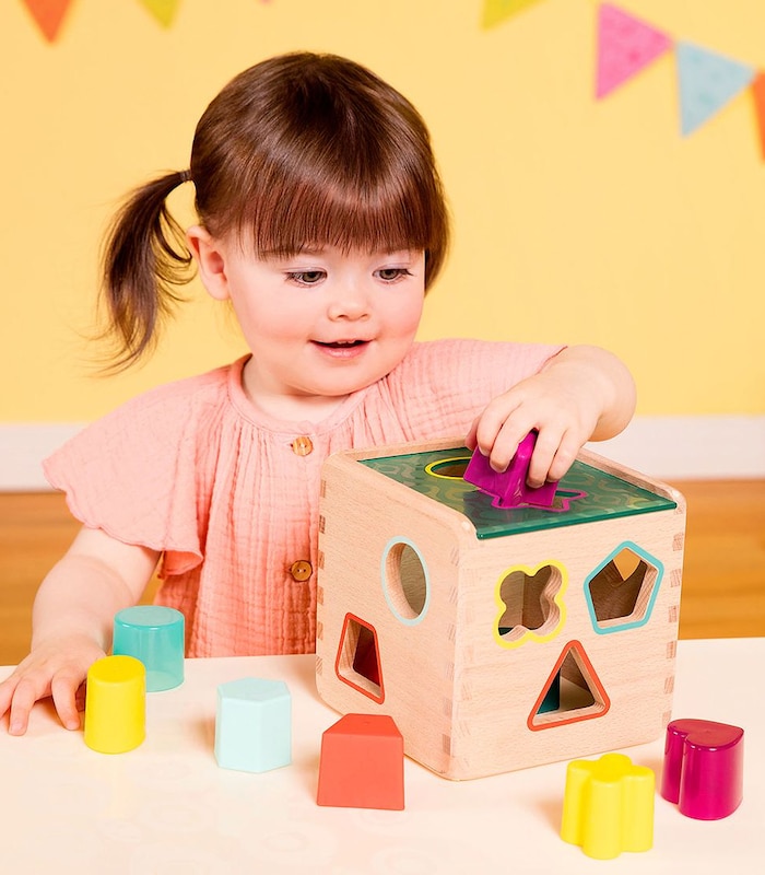 B Toys Wonder Cube Wooden Shape Sorter Target Australia