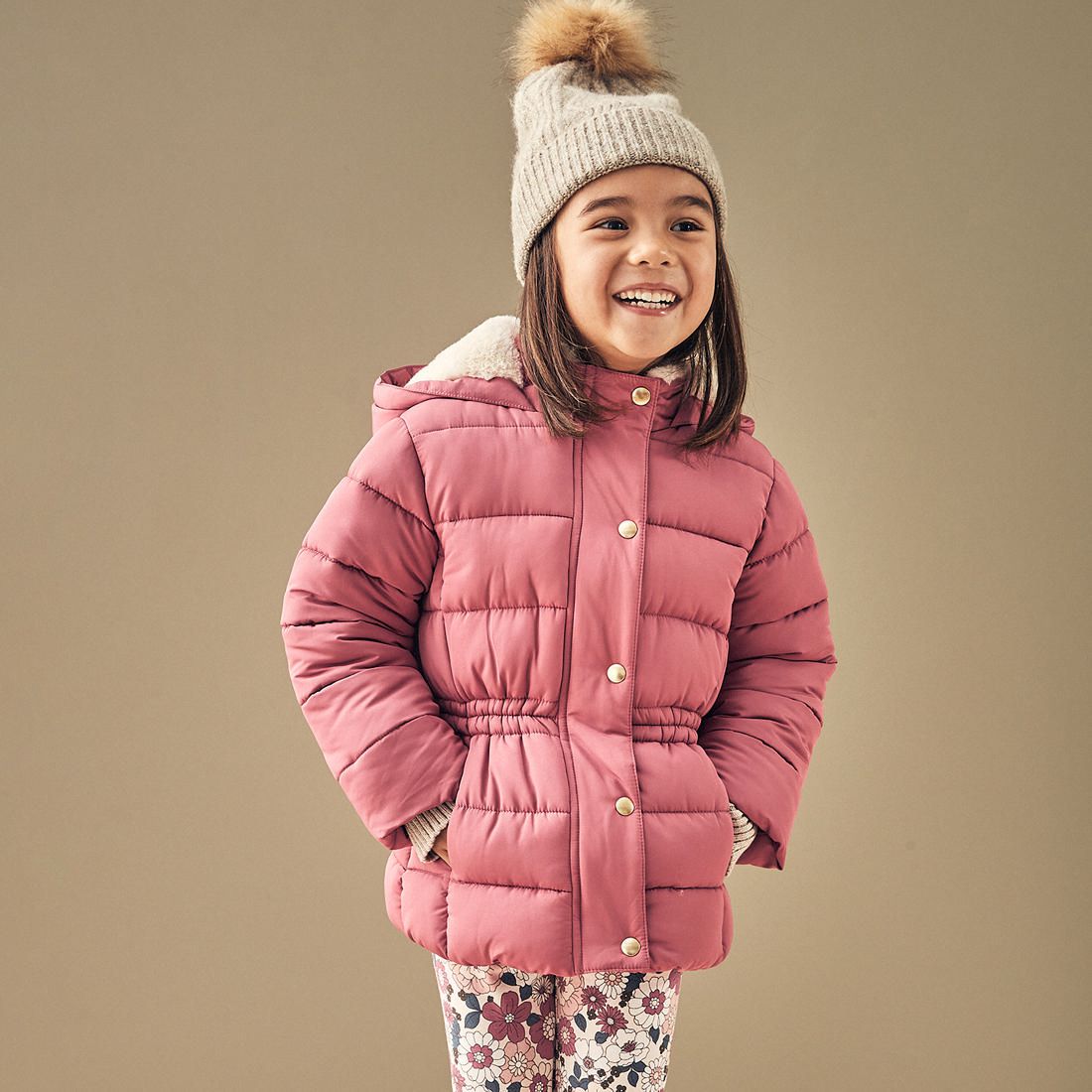 puffer jacket pink