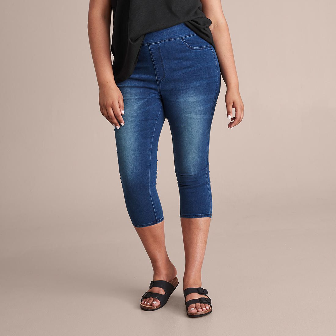 Curve Denim Cropped Jeggings | Target 