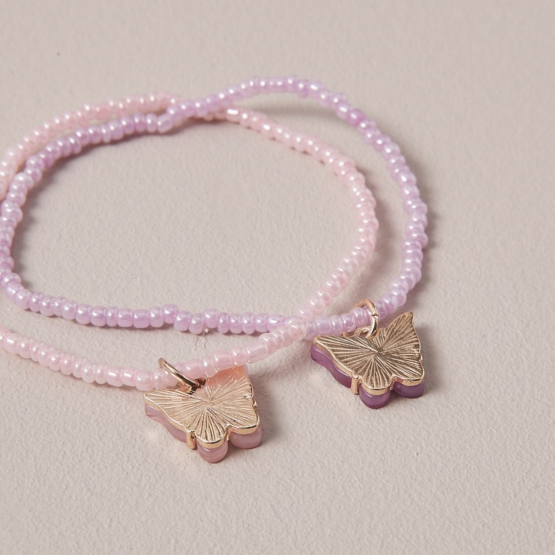 2 Pack Butterfly Pendant Beaded Bracelets Target Australia