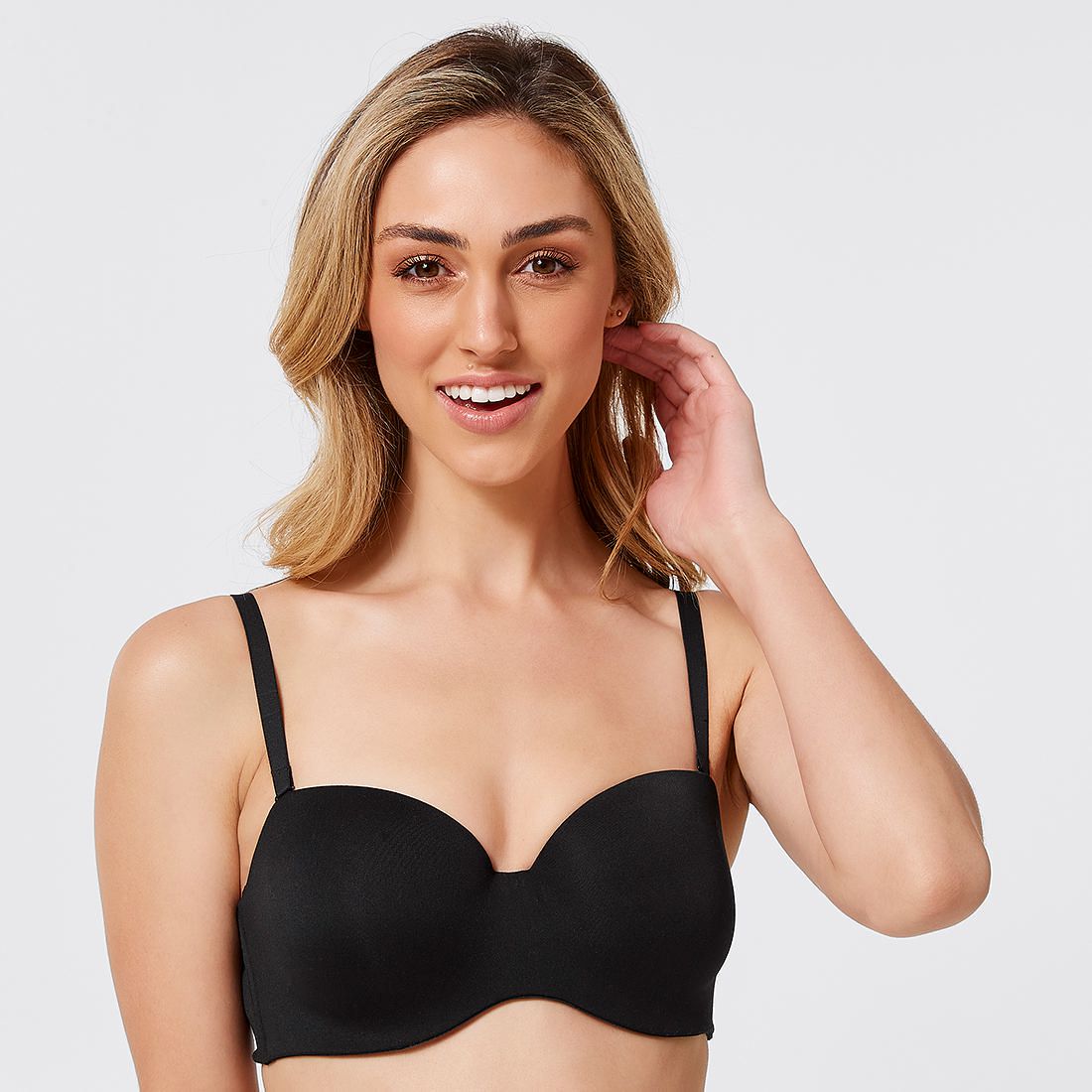 Madi Soft Comfort Strapless Bra; Style: TLSBR060 - Black