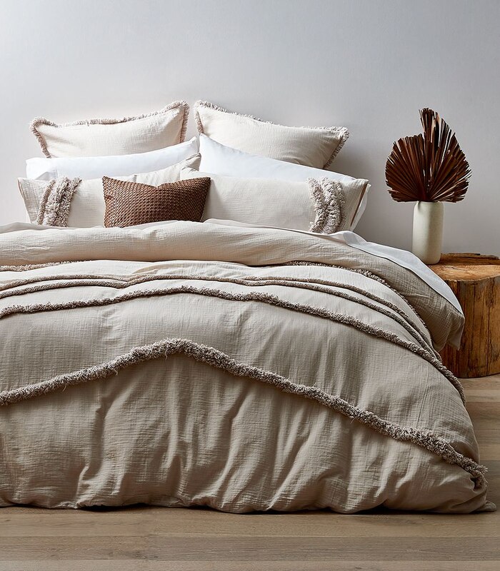 Zuri Fringe Quilt Cover Set Target Australia
