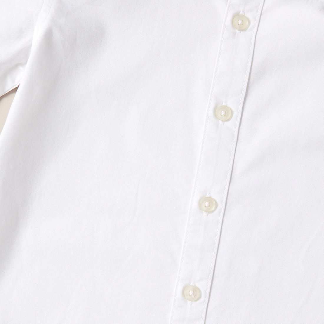 Long Sleeve Plain Shirt - White 