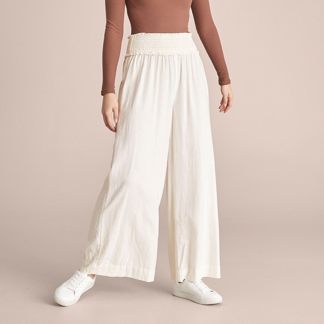 Lily Loves Wide Leg Shirred Pants 