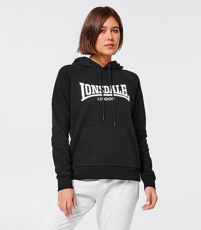 Lonsdale London Wattan Logo Hoodie Jumper - Black | Target Australia