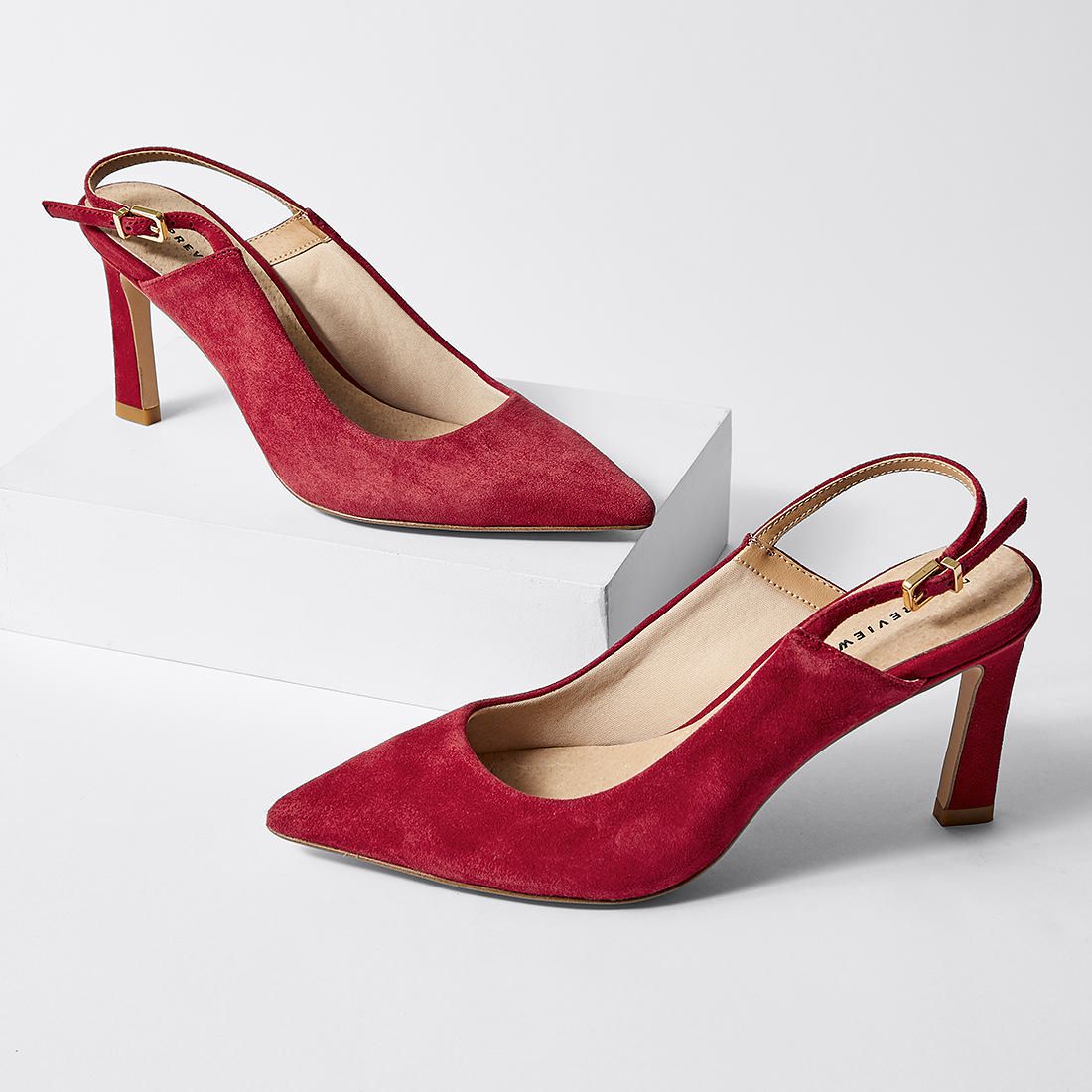 Preview Denton Suede Sling Back Heels 