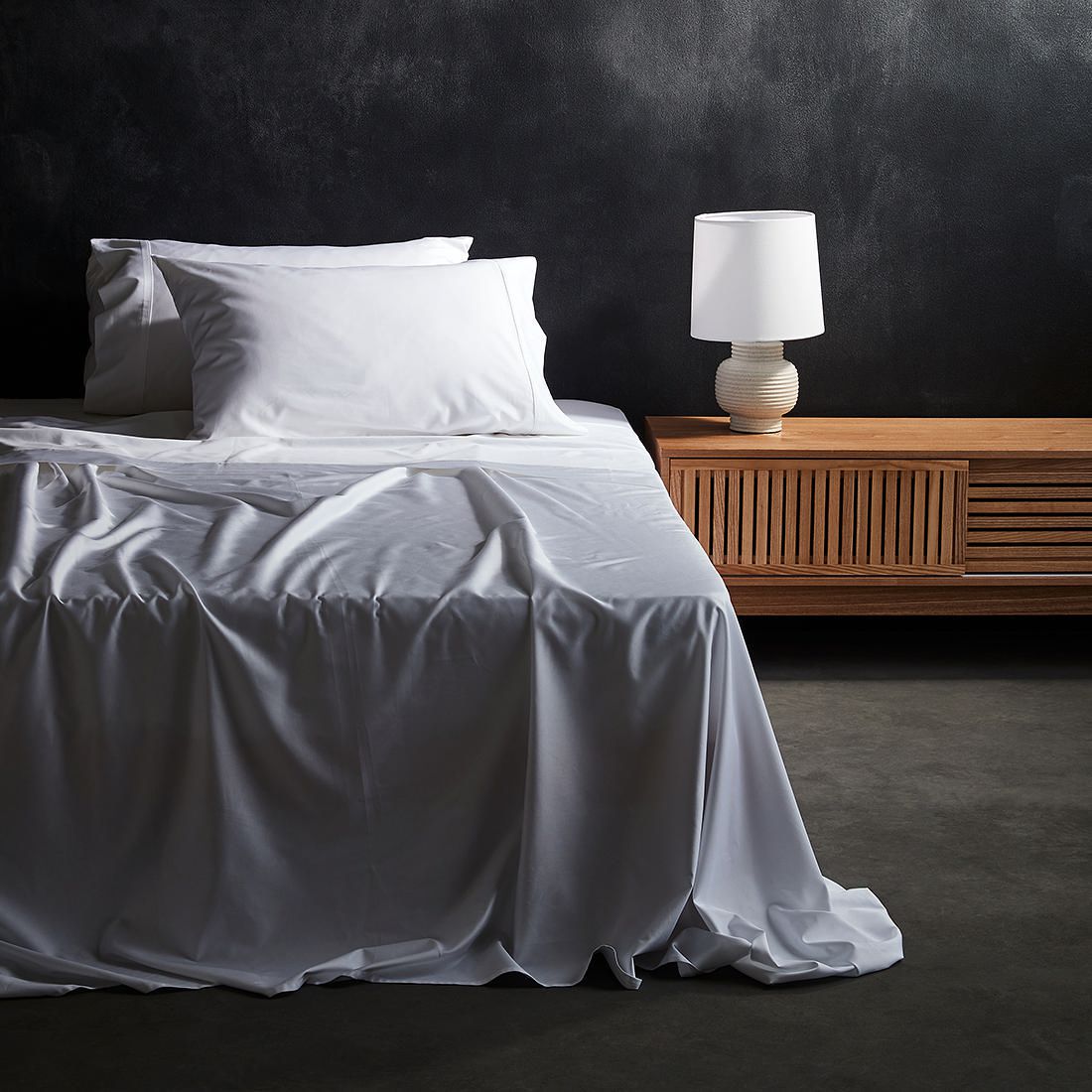 Bamboo Cotton Sheet Set - White 