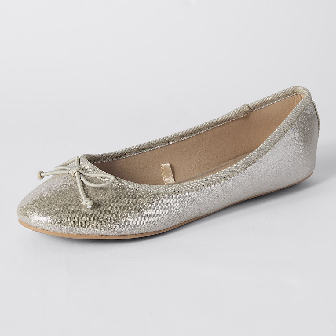 silver ballet flats australia