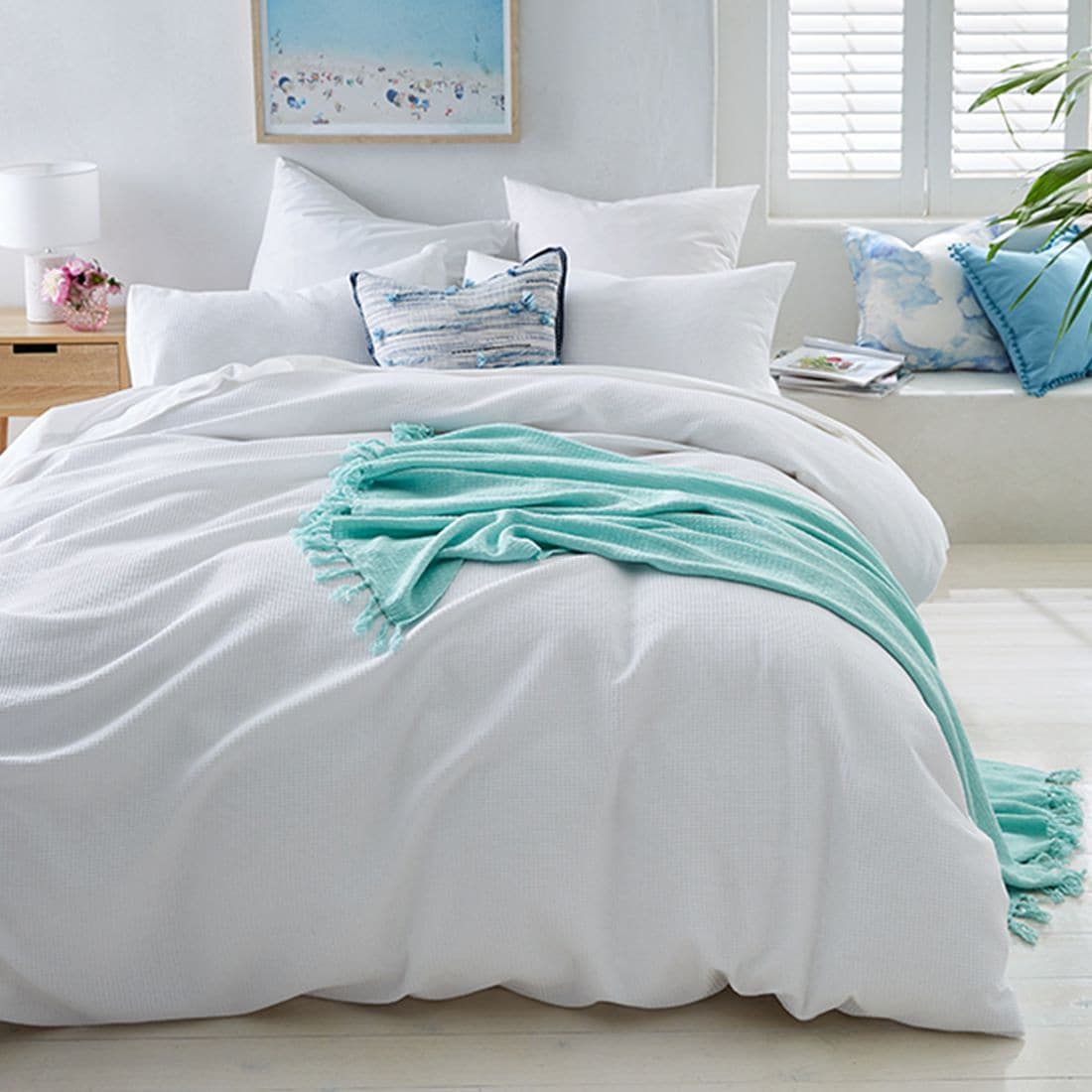 Waffle Cotton Quilt Cover Set White Target Australia