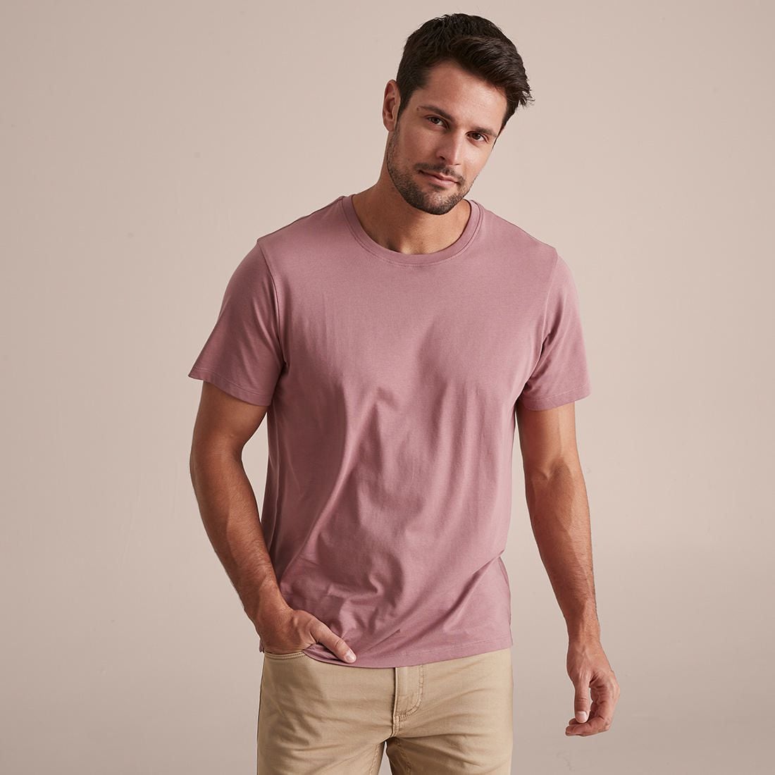 Supima Cotton T-Shirt - Mauve | Target 
