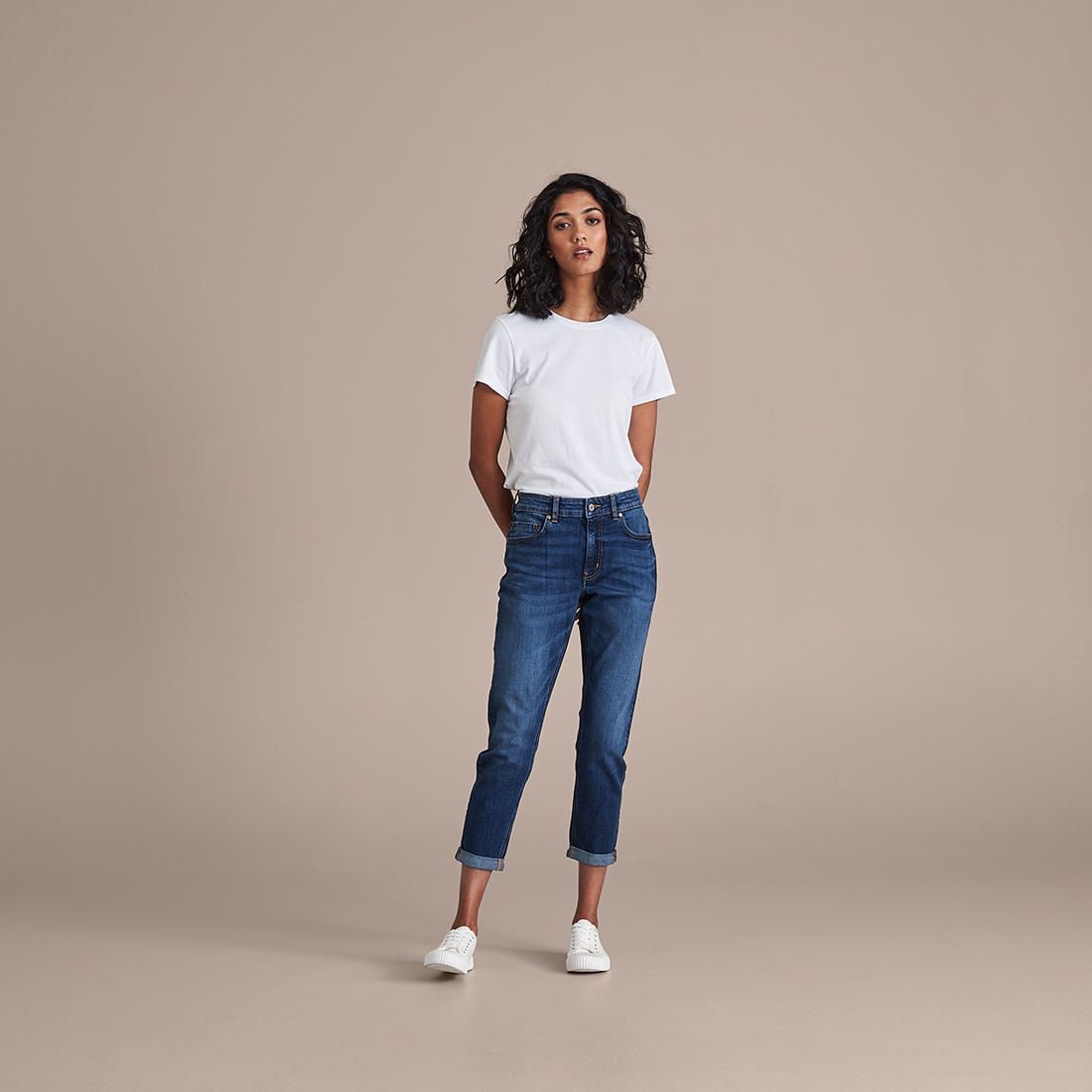 Tash Mid Rise Ankle Length Girlfriend 