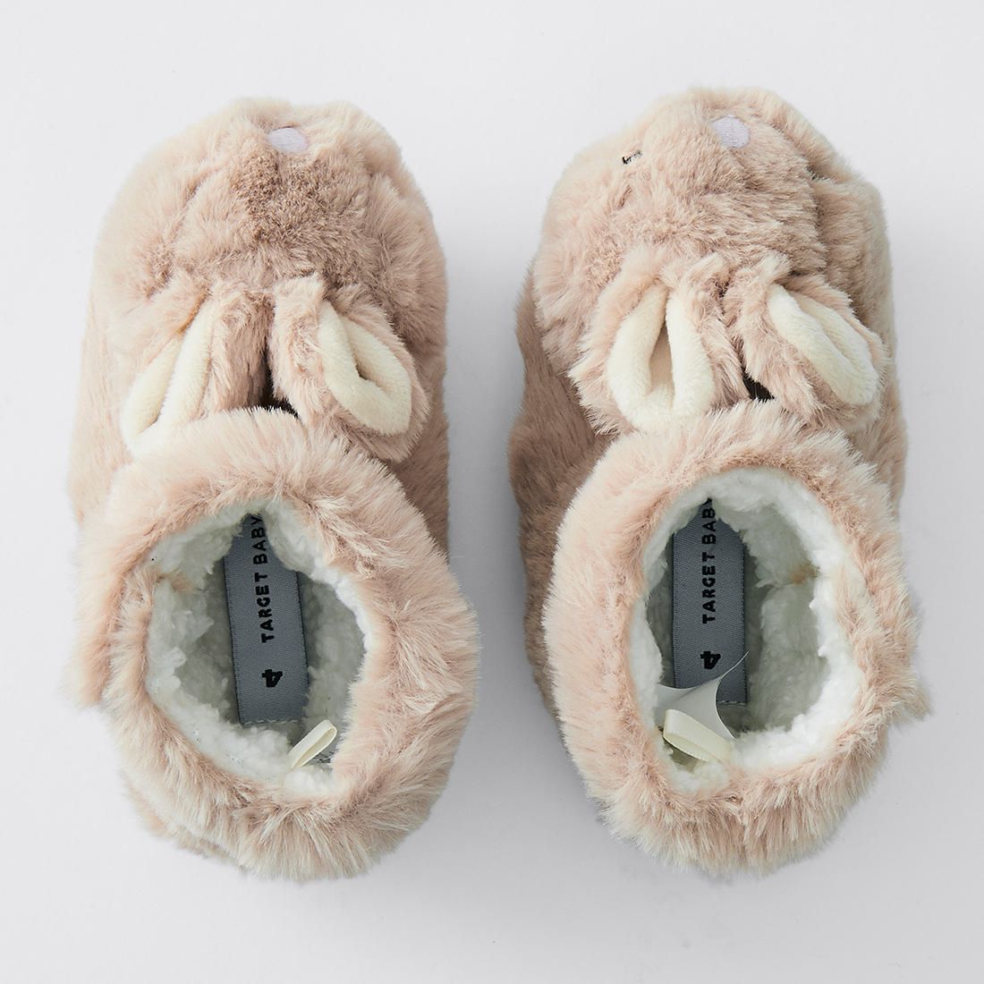 furry baby slippers