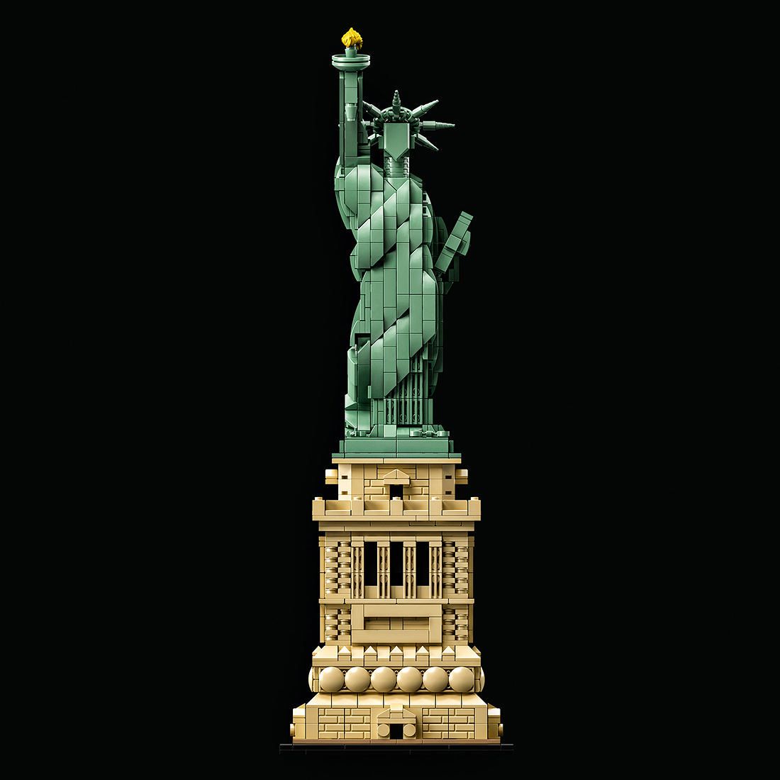 lego architecture statue of liberty face