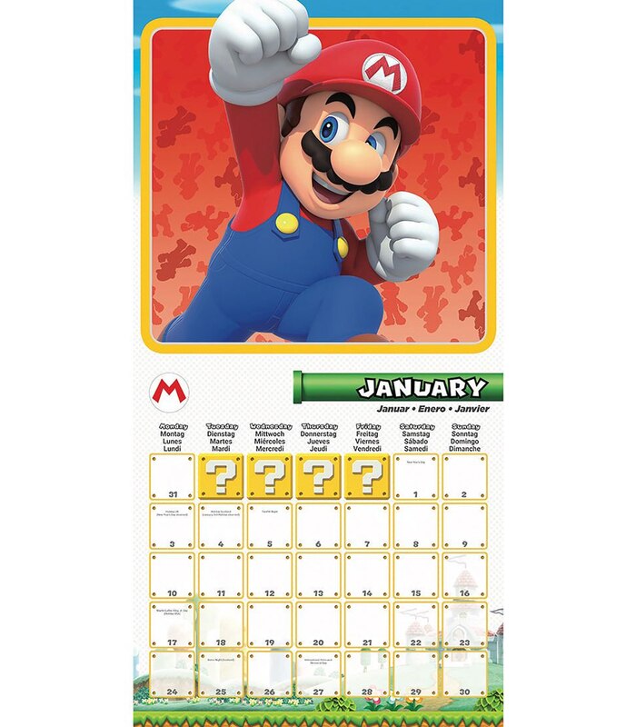 Nintendo Mario 2022 Square Calendar | Target Australia