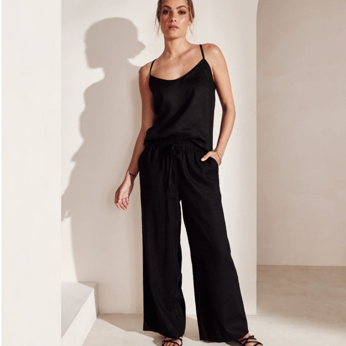 Linen Blend Palazzo Pant | Target Australia