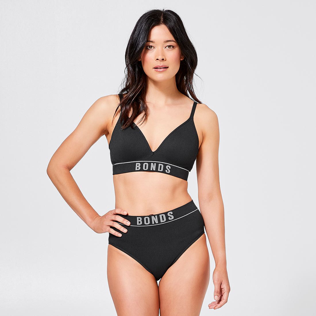 retro rib wirefree tee bra