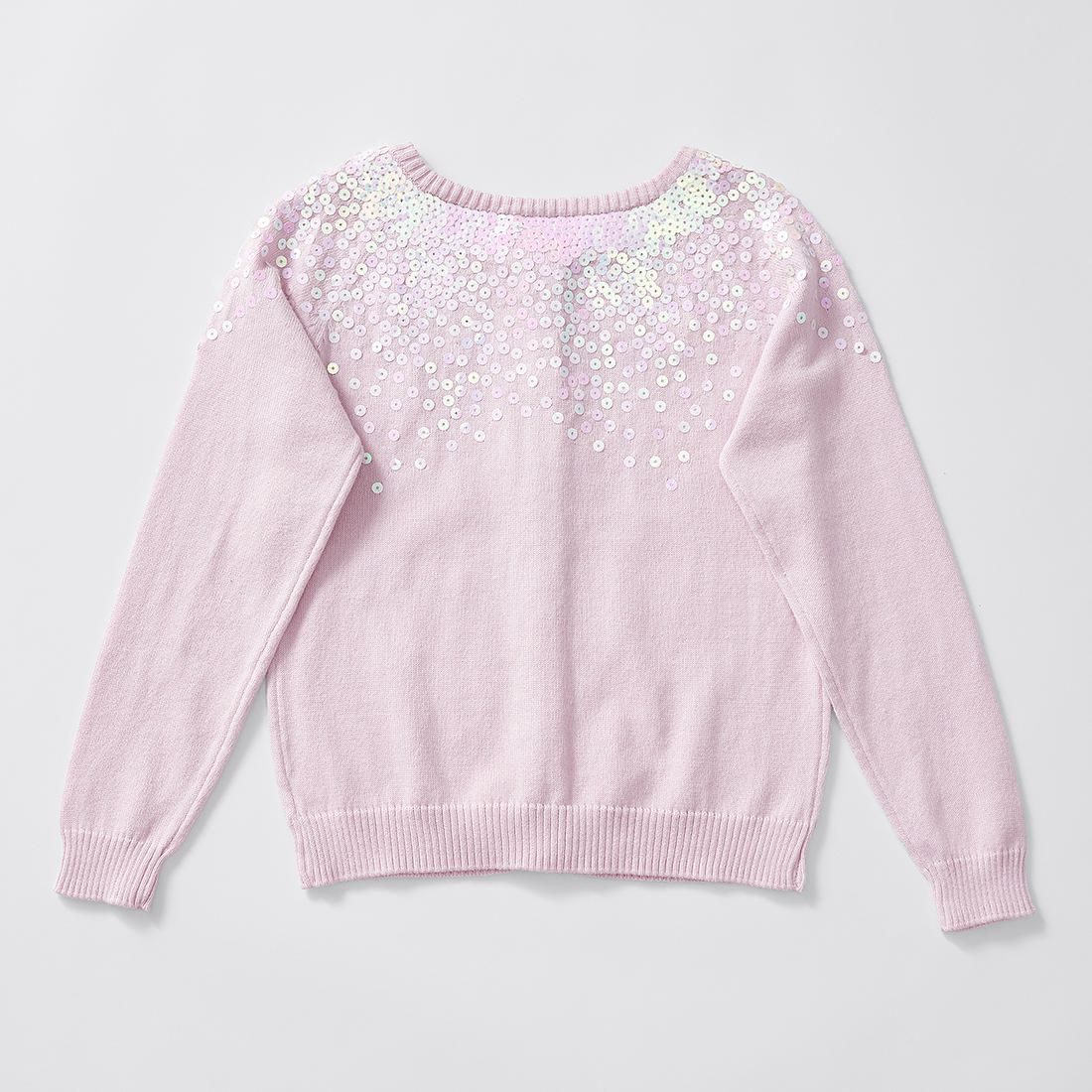 pink sequin cardigan