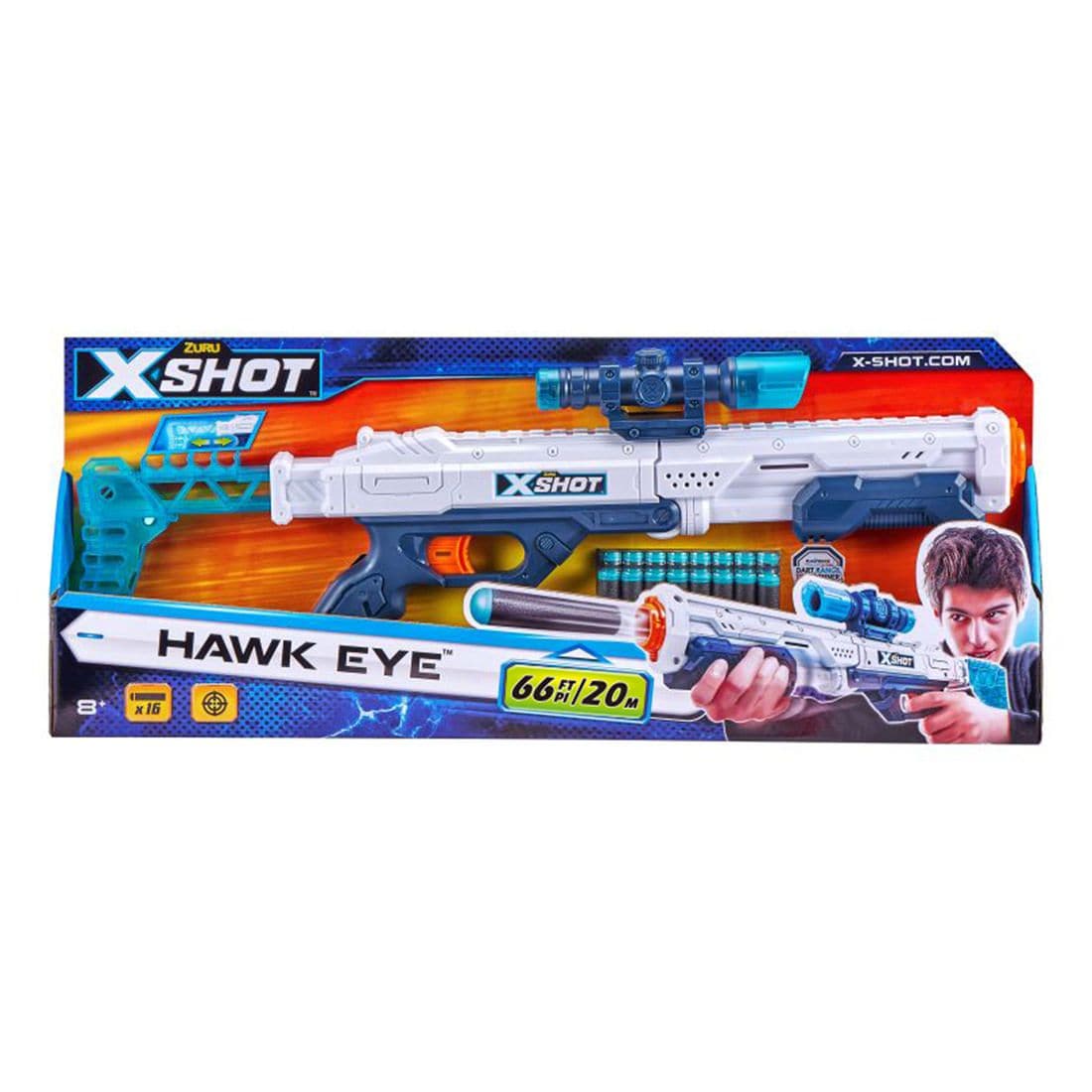SKYHUG Toy Guns Target for Nerf Guns Digtal Auto Scoring Reset Shooting Targets with Plastic Guns Compatible for Nerf Guns Rival/ Blaster/ Mega/ Jolt Gift for Boys and Girls 