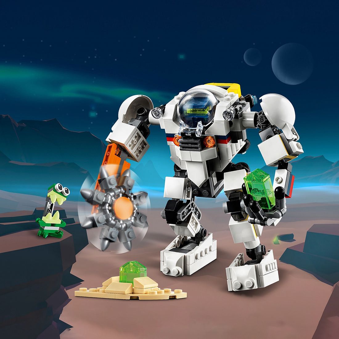 lego creator space mining mech