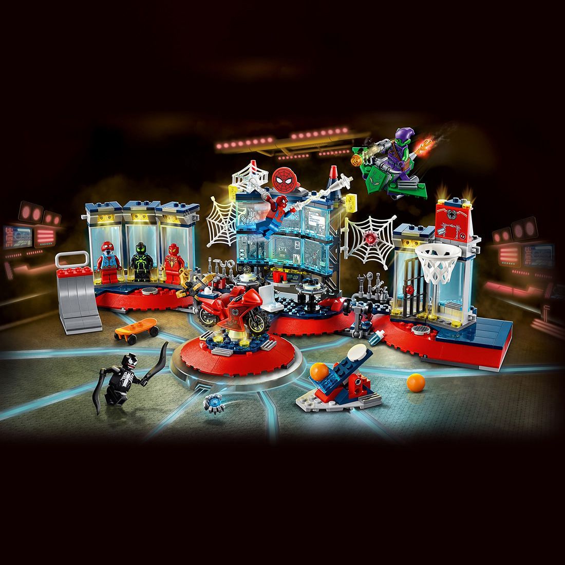 lego spider man attack on the spider lair