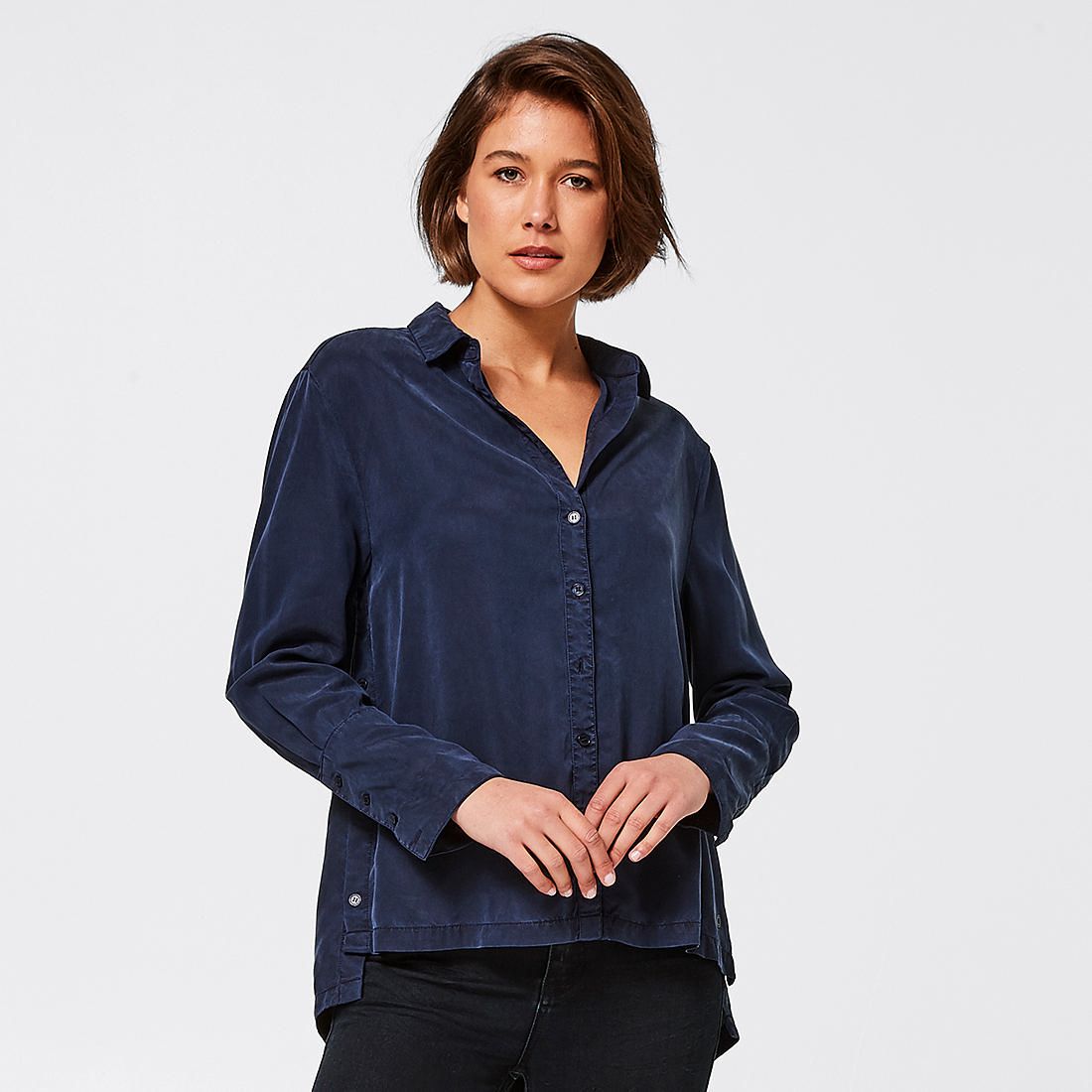 Bettina Liano Button Shirt - Navy Blue 