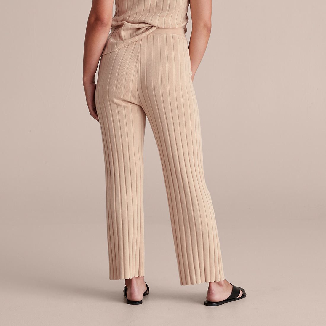 Dannii Minogue Knitted Rib Wide Leg 