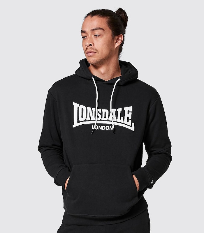 Lonsdale London Waterloo Pullover Hoodie - Black | Target Australia