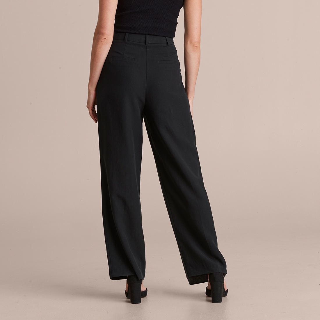 Preview Linen Blend Wide Leg Pants 