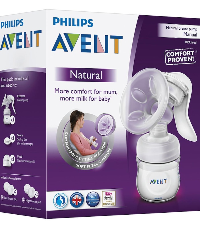 Philips Avent Manual Natural Breast Pump One 125ml Bottle Target Australia