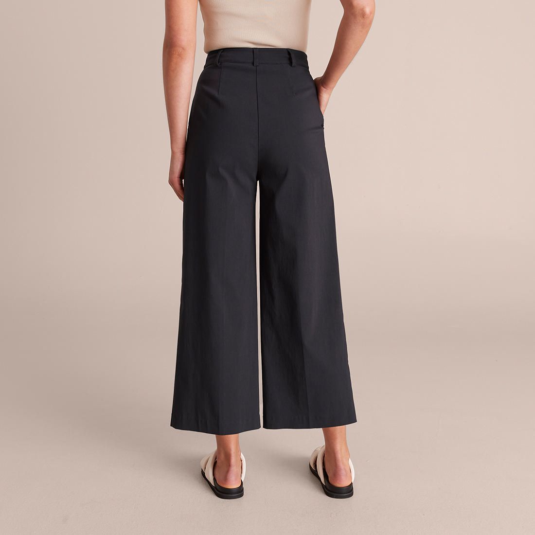 Preview Ankle Bengaline Wide Leg Pants 
