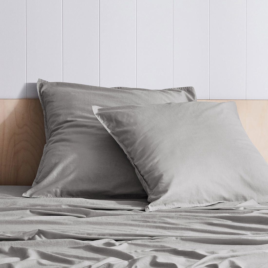 Canningvale 2 Pack Antica Stonewash Printed European Pillowcases