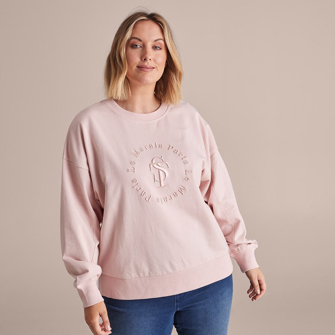 Curve Embroidered Jumper | Target Australia