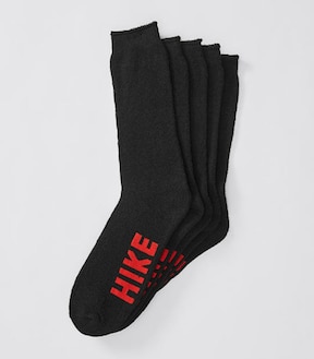 Men's 5 Pack Work Technology Hike Socks - Black