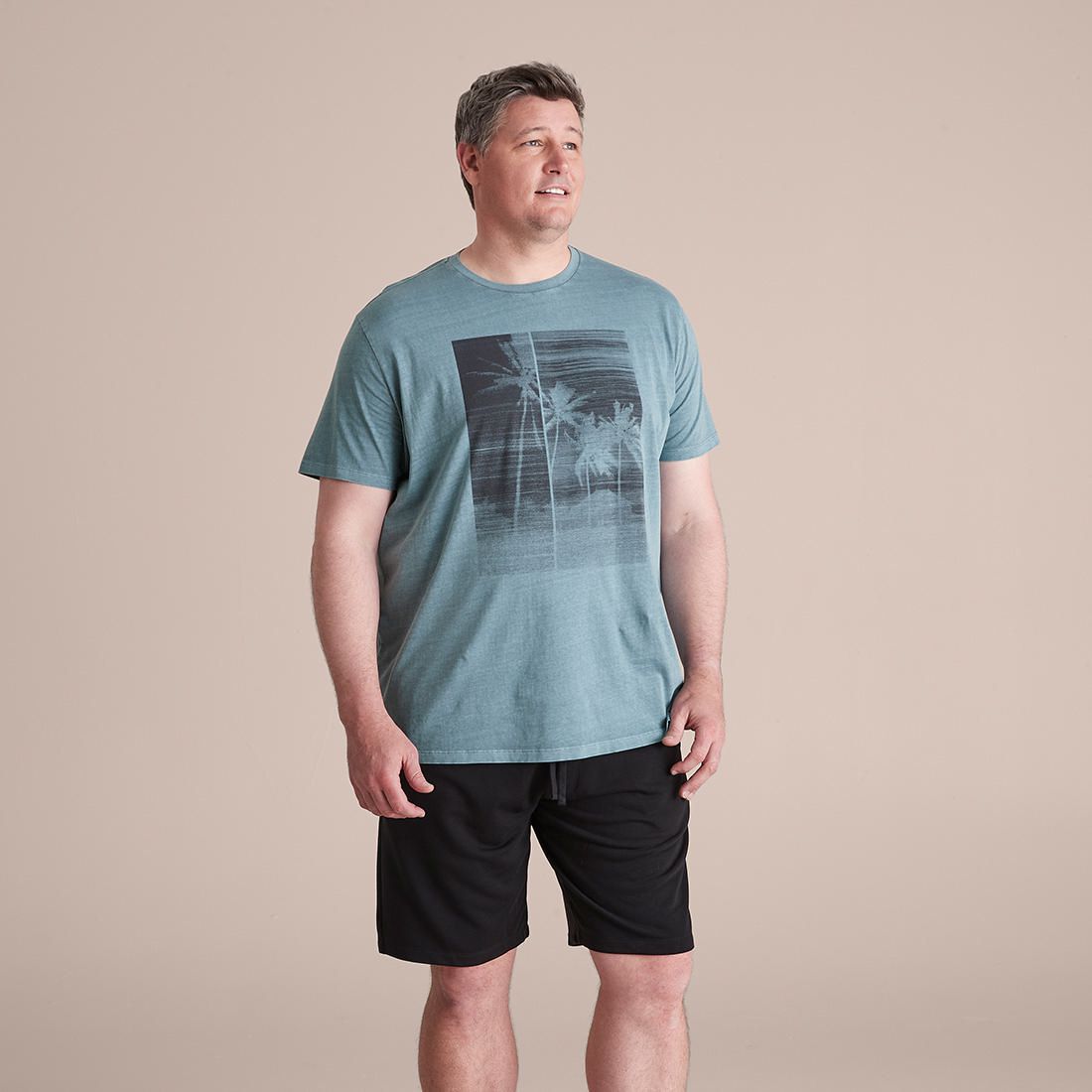 Mr Big Garment Dye Print T-Shirt 