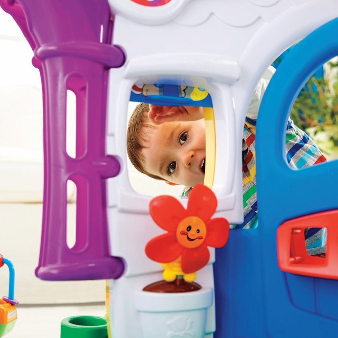 fisher price laugh and learn house door