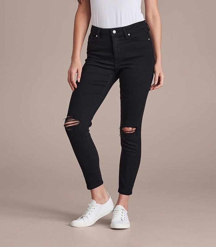 Sophie Skinny High Rise Ankle Length Distressed Jeans Target Australia