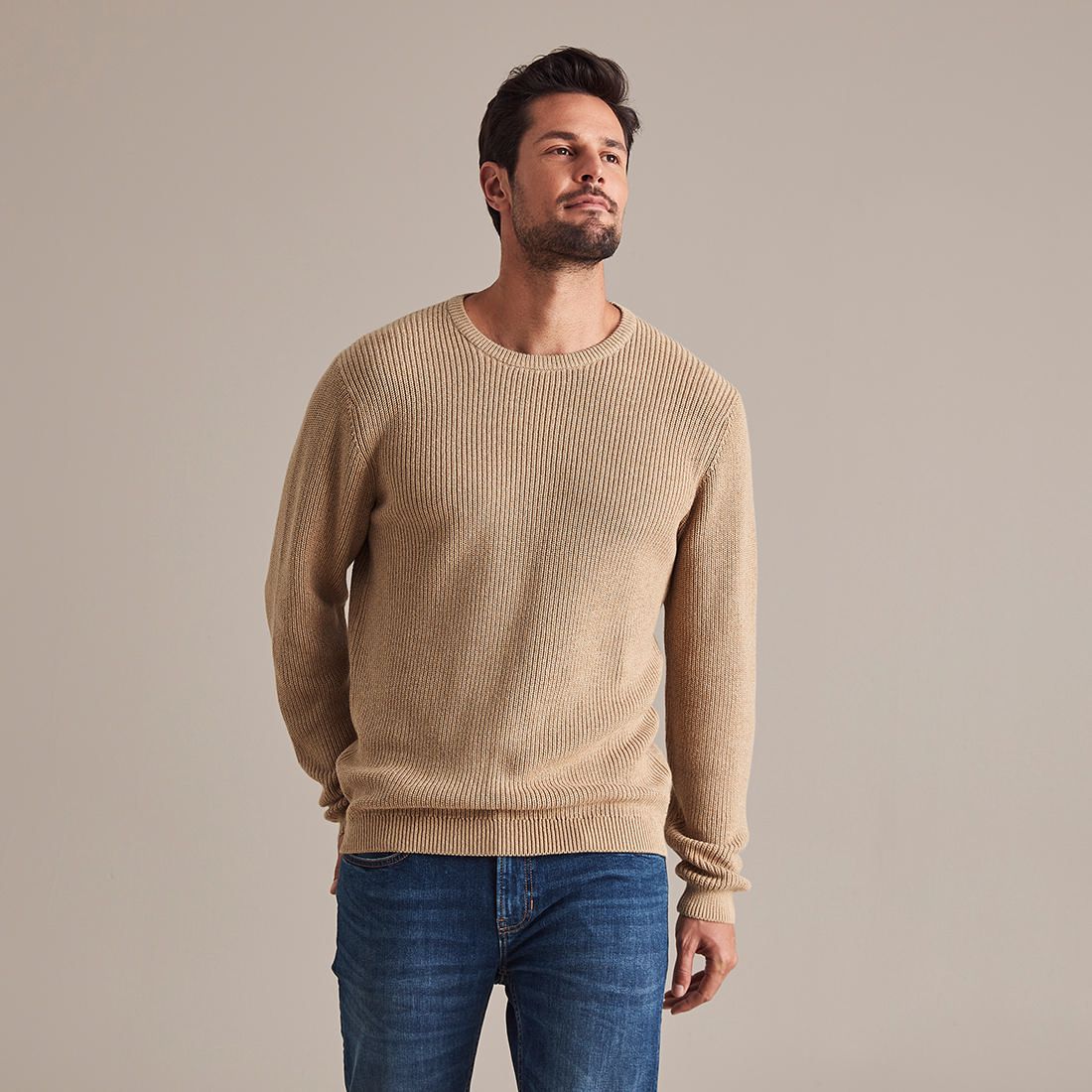 tan knit jumper