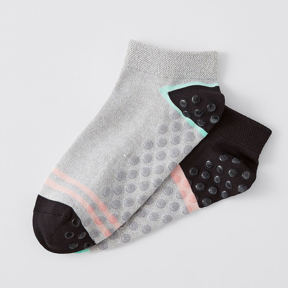 Active 2 Pack Workout Socks - Grey 
