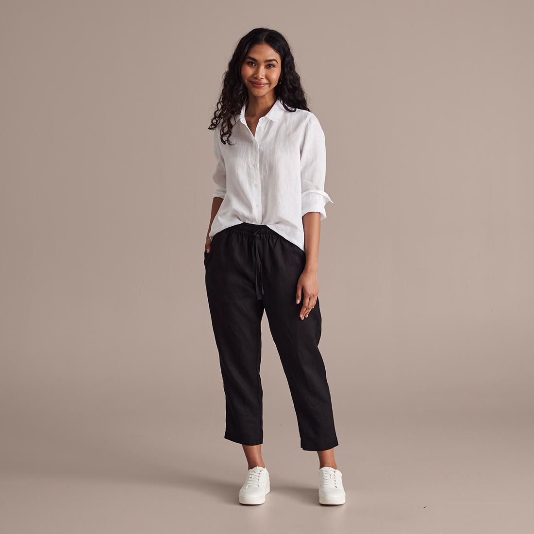 Linen sales jogger pants
