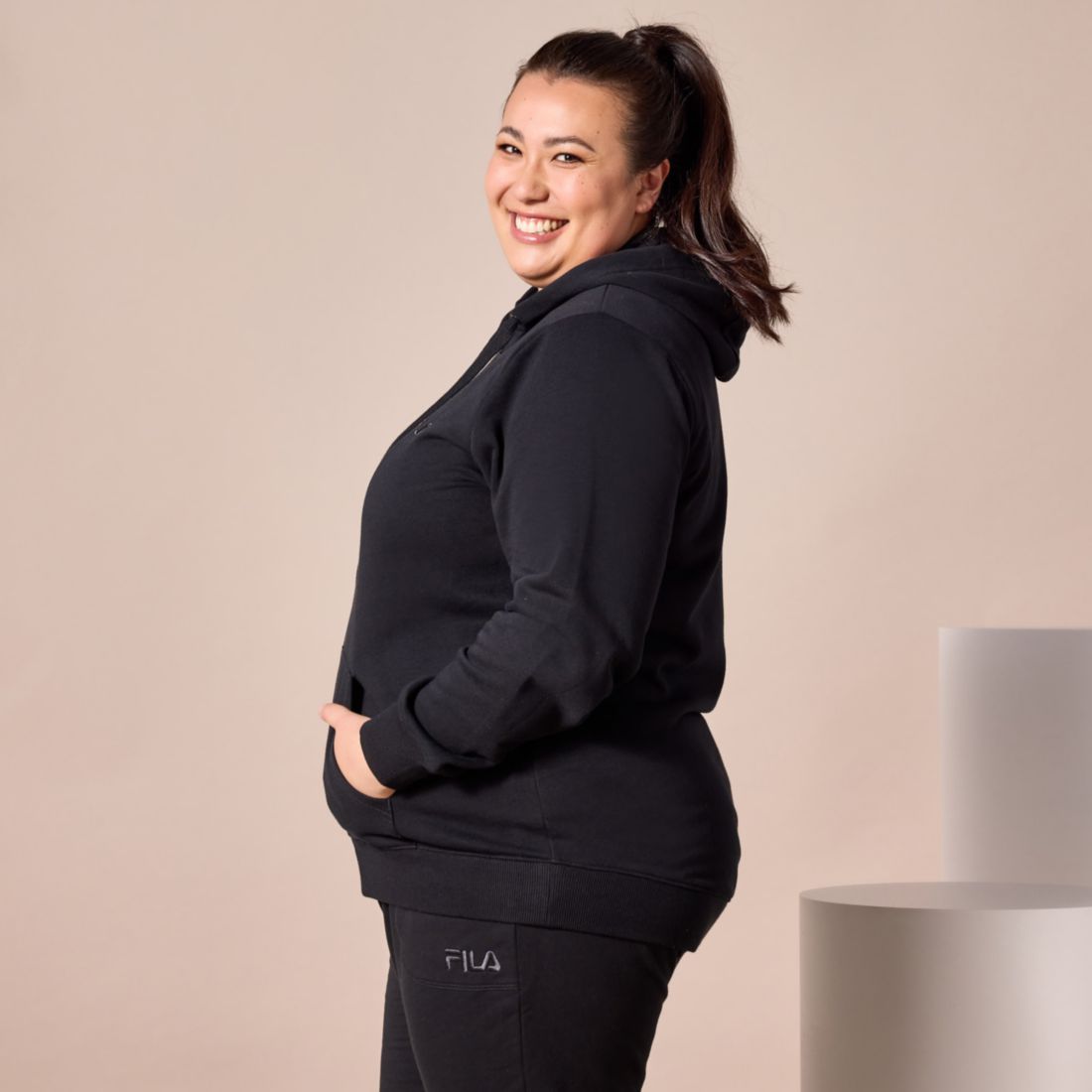 Fila Plus Size Isa Zip Through Jacket 