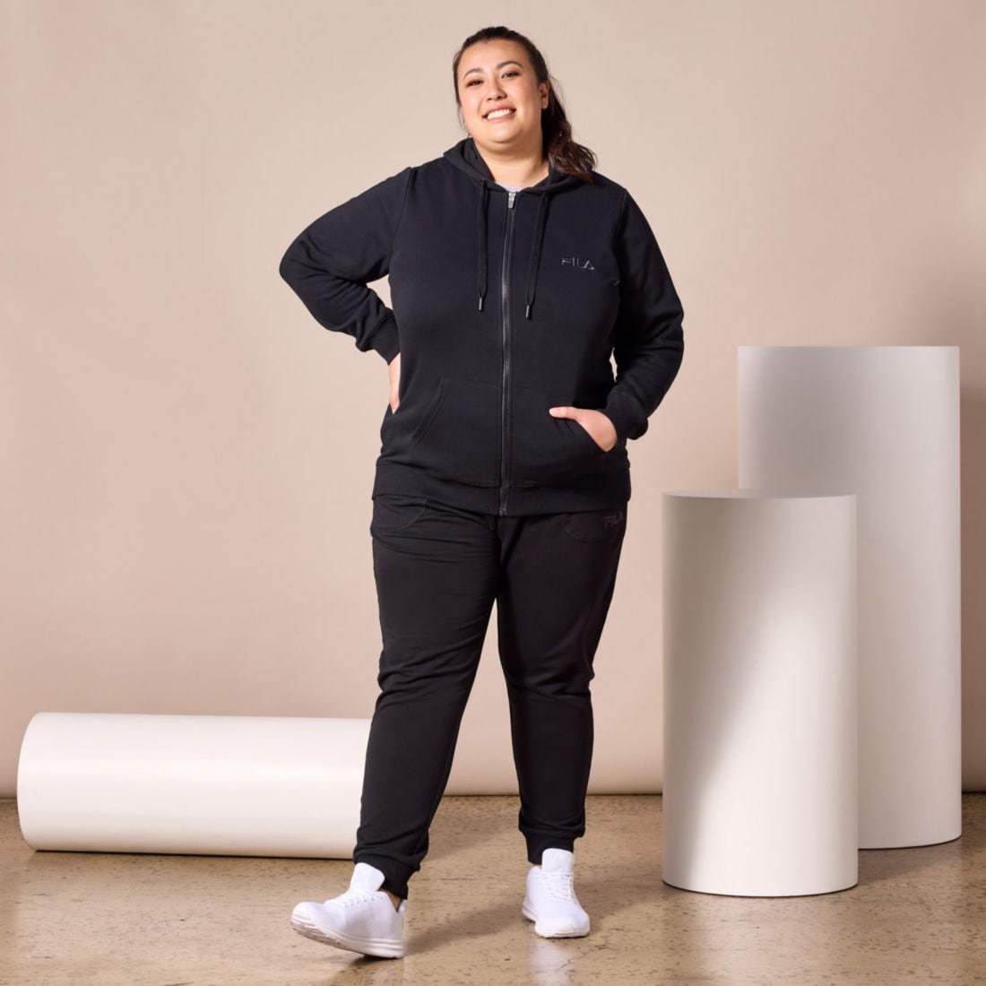 Fila Plus Size Isa Zip Through Jacket 
