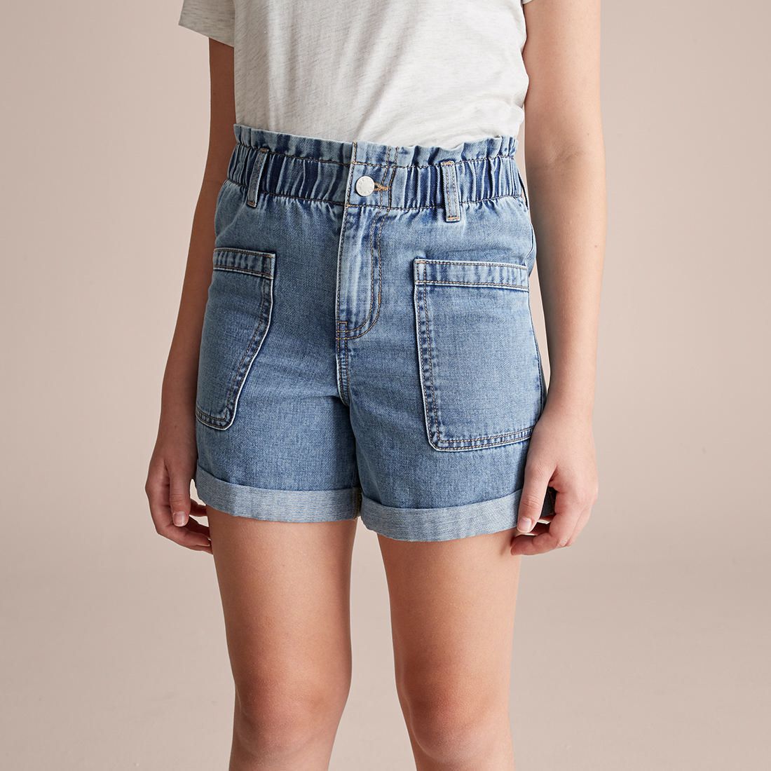 Paperbag Waist Denim Shorts | Target 