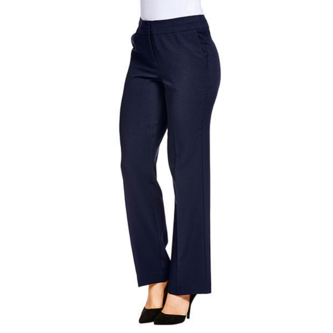 Tailored Wide Leg Bi-Stretch Pants 
